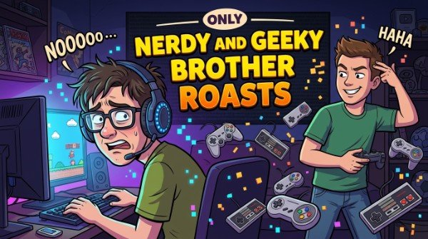 Nerdy and Geeky Roast your brother