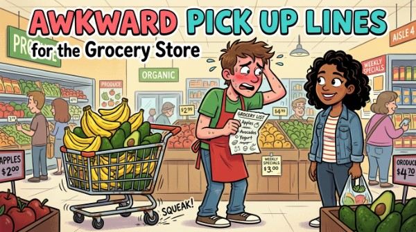Awkward Pick Up Lines for the Grocery Store