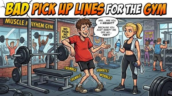 Bad Pick Up Lines for the Gym