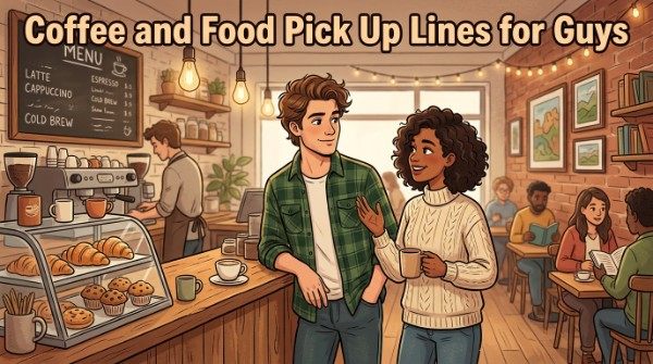 Coffee and Food Pick Up Lines for Guys