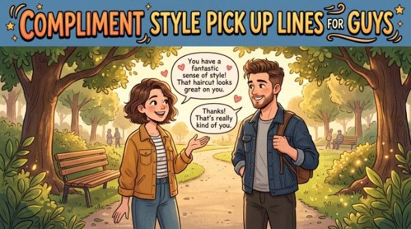 Compliment Style Pick Up Lines for Guys