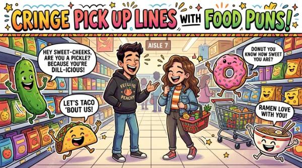 Cringe Pick Up Lines With Food Puns