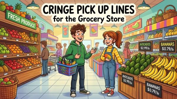 Cringe Pick Up Lines for the Grocery Store