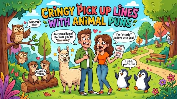 Cringy Pick Up Lines With Animal Puns
