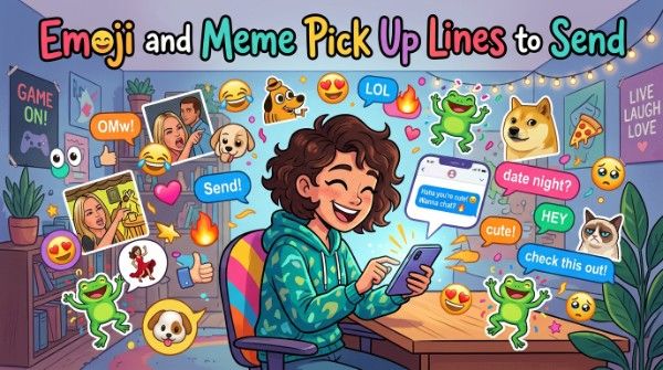 Emoji and Meme Pick Up Lines to Send