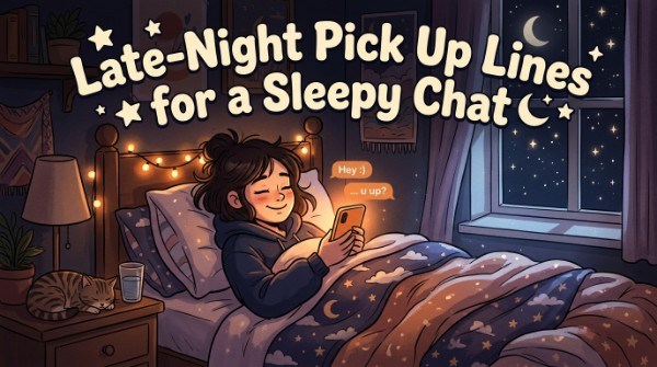 Late-Night Pick Up Lines for a Sleepy Chat