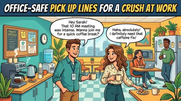 Office-Safe Pick Up Lines for a Crush at Work