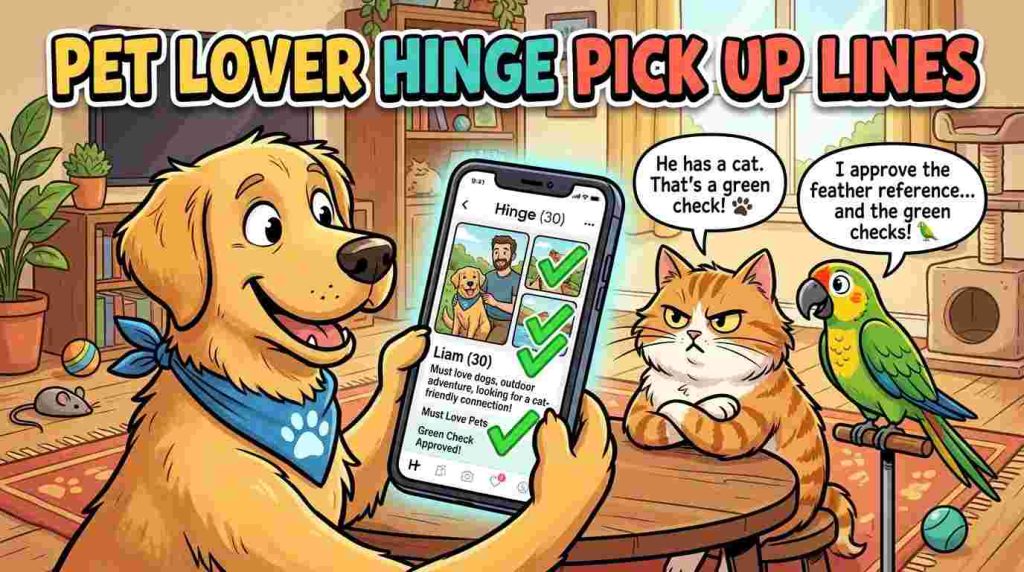 Pet Lover Hinge Pick Up Lines