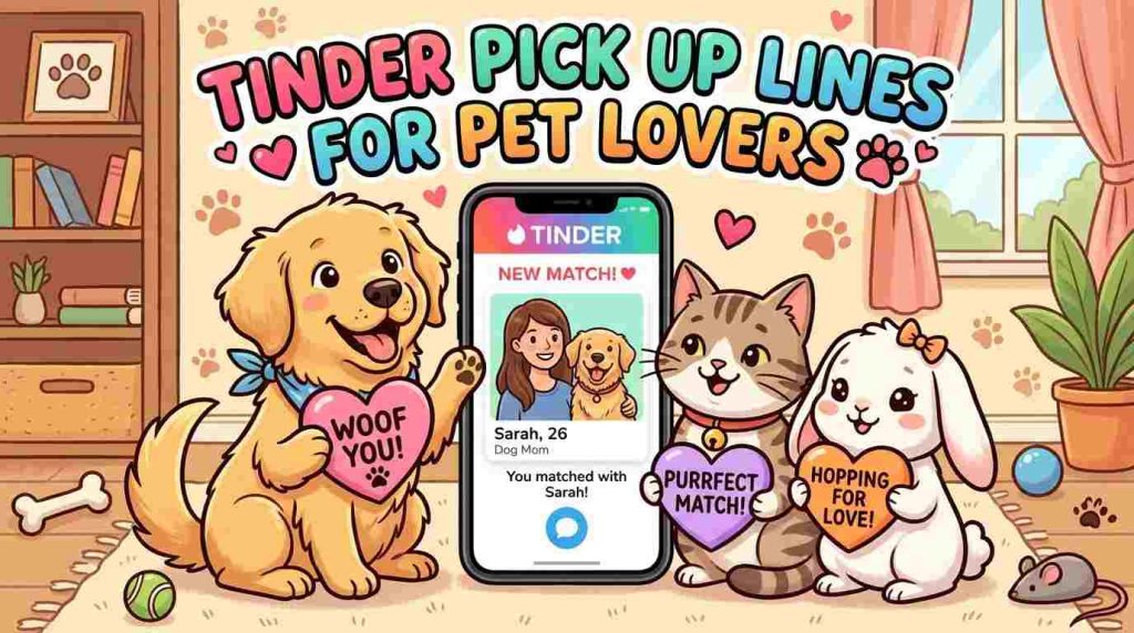 Tinder Pick Up Lines for Pet Lovers