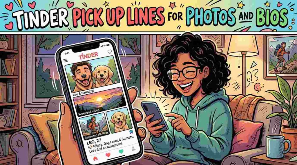 Tinder Pick Up Lines for Photos and Bios