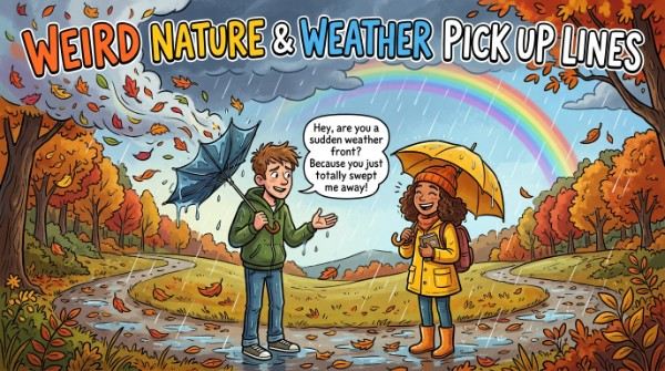 Weird Nature & Weather Pick Up Lines