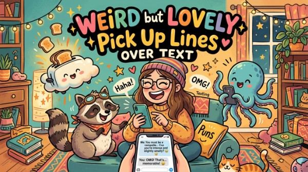 Weird but Lovely Pick Up Lines Over Text