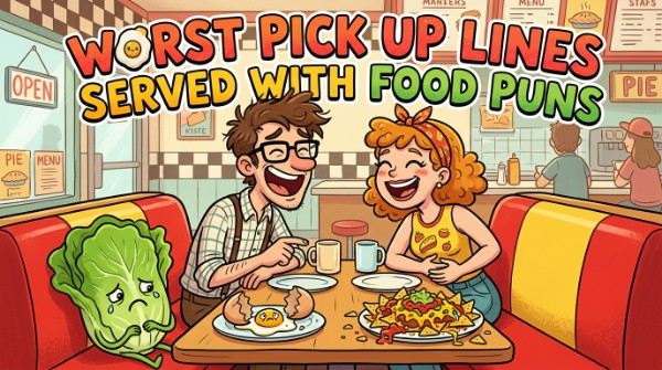 Worst Pick Up Lines Served With Food Puns